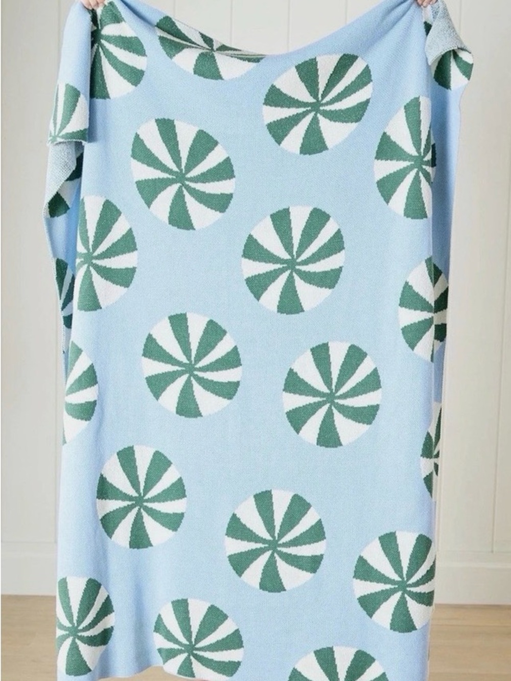 Nwt Anthropologie peppermint blanket
